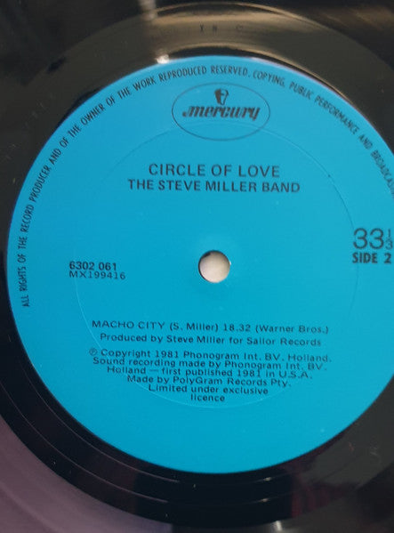 Steve Miller Band – Circle Of Love LP vinyl record, image 7 of 7