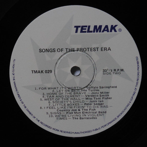 Various – Songs Of The Protest Era LP vinyl record, image 6 of 6