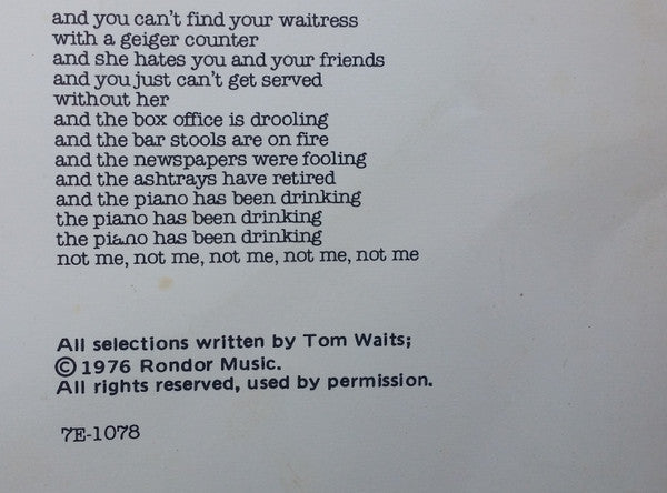 Tom Waits – Small Change LP vinyl record, image 4 of 8