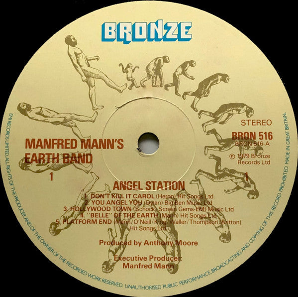 Manfred Mann's Earth Band – Angel Station LP vinyl record, image 3 of 6