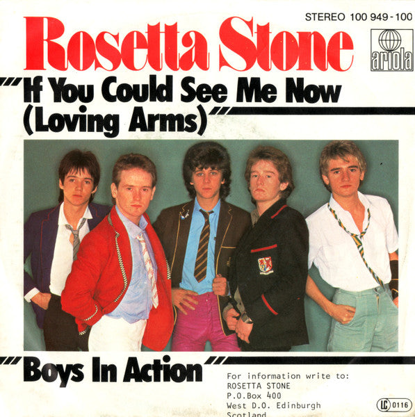 Rosetta Stone – If You Could See Me Now (Loving Arms) 7" vinyl record, image 2 of 4
