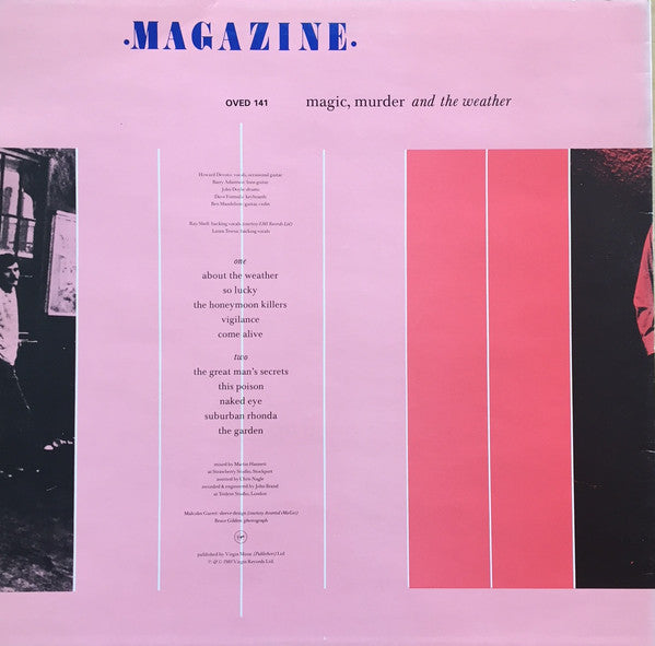 Magazine – Magic, Murder And The Weather LP vinyl record, image 2 of 4