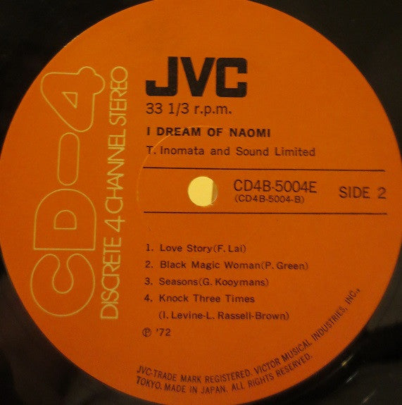 Takeshi Inomata & Sound Limited – ナオミの夢 = I Dream Of Naomi LP vinyl record, image 4 of 4