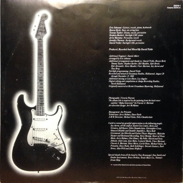 Eric Johnson – Tones LP vinyl record, image 4 of 7