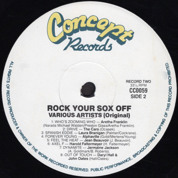 Various – Rock Your Sox Off (2xLP) LP vinyl record, image 7 of 7