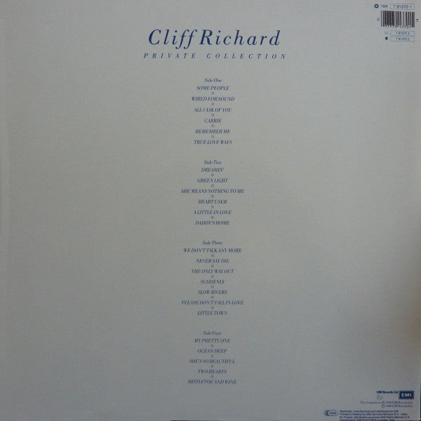 Cliff Richard – Private Collection (1979 - 1988) (2xLP) LP vinyl record, image 2 of 8