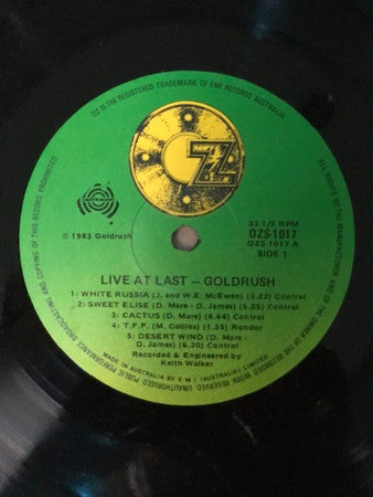 Goldrush – Live At Last LP vinyl record, image 4 of 4