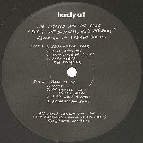 The Dutchess And The Duke – She's The Dutchess, He's The Duke LP vinyl record, image 3 of 6