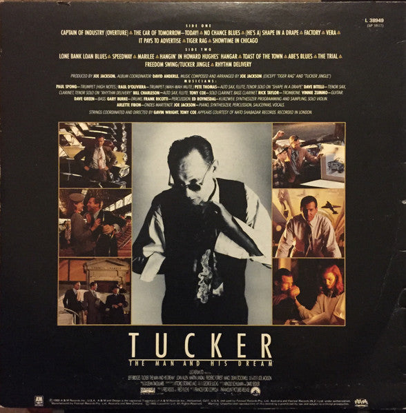 Joe Jackson – Tucker: The Man And His Dream (Original Motion Picture Soundtrack) LP vinyl record, image 2 of 4
