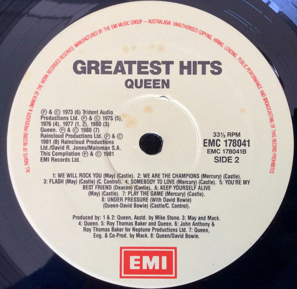 Queen – Greatest Hits LP vinyl record, image 6 of 6