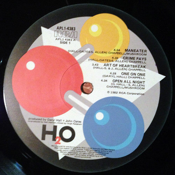 Daryl Hall & John Oates – H₂O LP vinyl record, image 5 of 6
