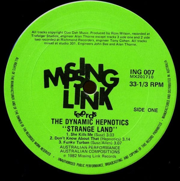 The Dynamic Hepnotics – Strange Land 12" vinyl record, image 3 of 4