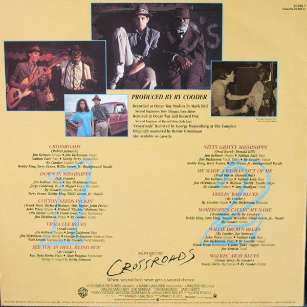 Ry Cooder – Crossroads - Original Motion Picture Soundtrack LP vinyl record, image 2 of 5