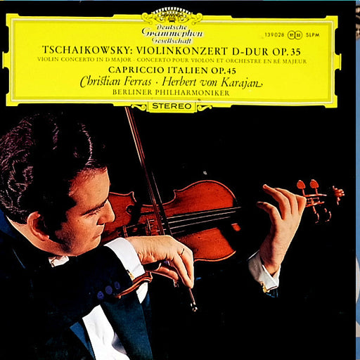Pyotr Ilyich Tchaikovsky, Christian Ferras, Herbert von Karajan, Berliner Philharmoniker – Violinkonzert D-dur Op. 35 / Capriccio Italien Op. 45 LP vinyl record, image 1 of 4