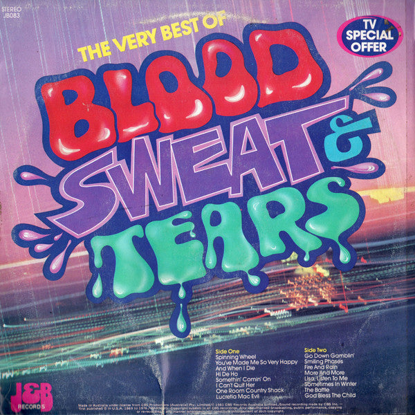 Blood, Sweat And Tears – The Very Best Of Blood, Sweat And Tears LP vinyl record, image 2 of 4