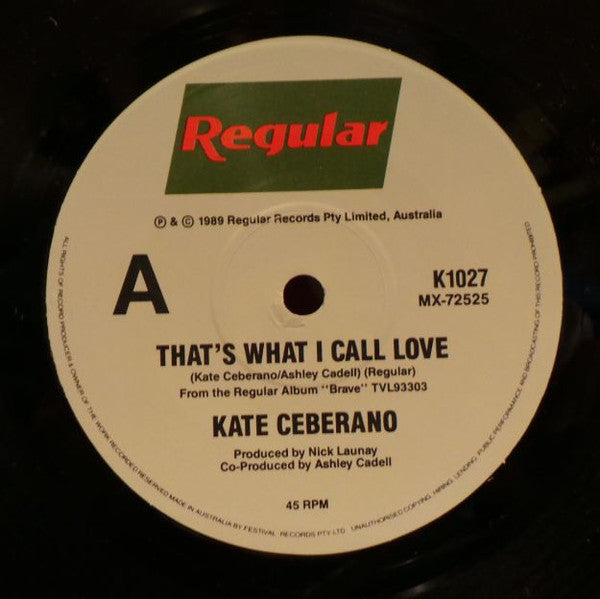 Kate Ceberano – That's What I Call Love 7" vinyl record, image 3 of 4