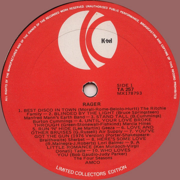 Various – Rager LP vinyl record, image 3 of 4