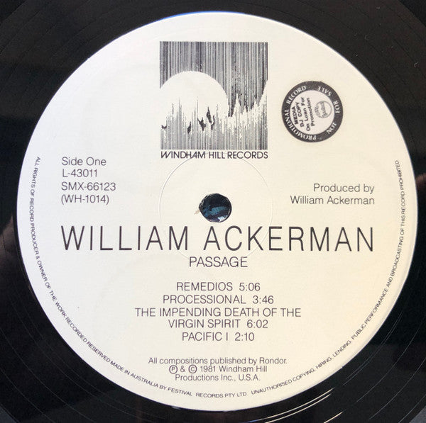 William Ackerman – Passage LP vinyl record, image 5 of 6