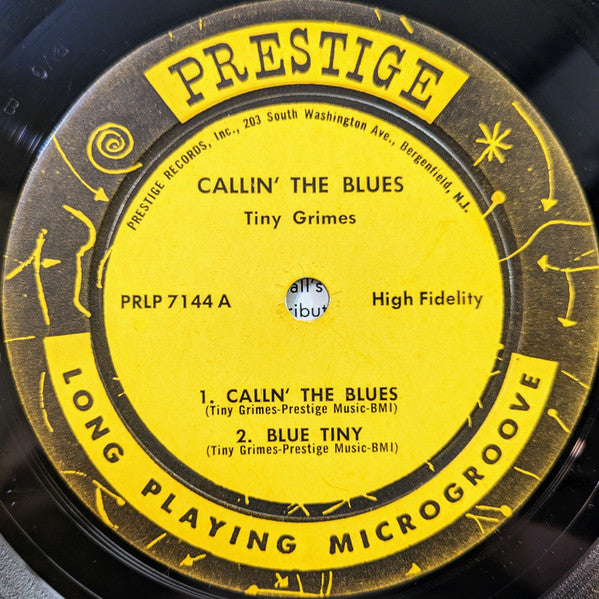 Tiny Grimes, J.C. Higginbotham – Callin' The Blues LP vinyl record, image 3 of 4