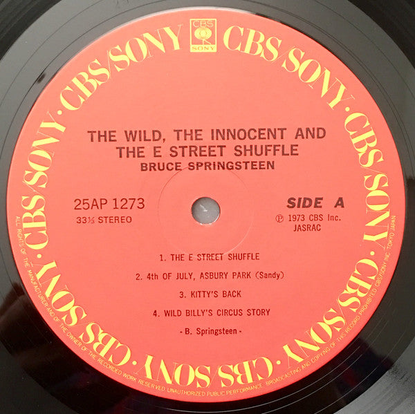 Bruce Springsteen – The Wild, The Innocent & The E Street Shuffle LP vinyl record, image 4 of 4