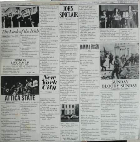 John Lennon & Yoko Ono, The Plastic Ono Band, Elephants Memory, Invisible Strings – Some Time In New York City (2xLP) LP vinyl record, image 2 of 10
