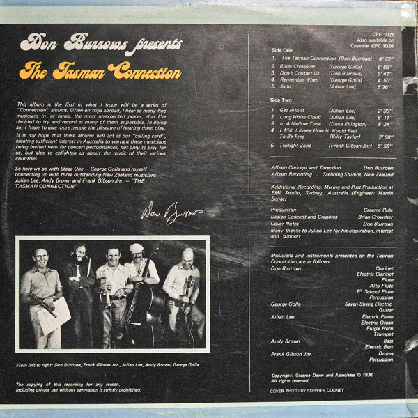 Don Burrows – The Tasman Connection LP vinyl record, image 2 of 4