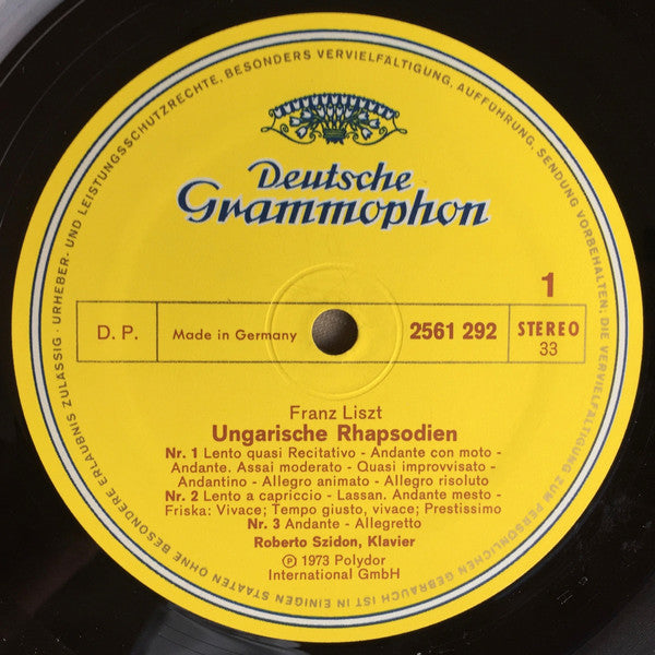Franz Liszt, Roberto Szidon – Ungarische Rhapsodien (3xLP) LP vinyl record, image 3 of 10