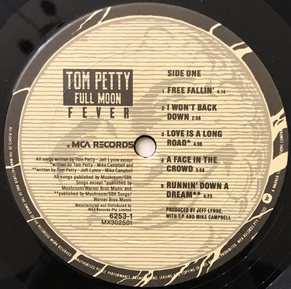 Tom Petty – Full Moon Fever LP vinyl record, image 5 of 6