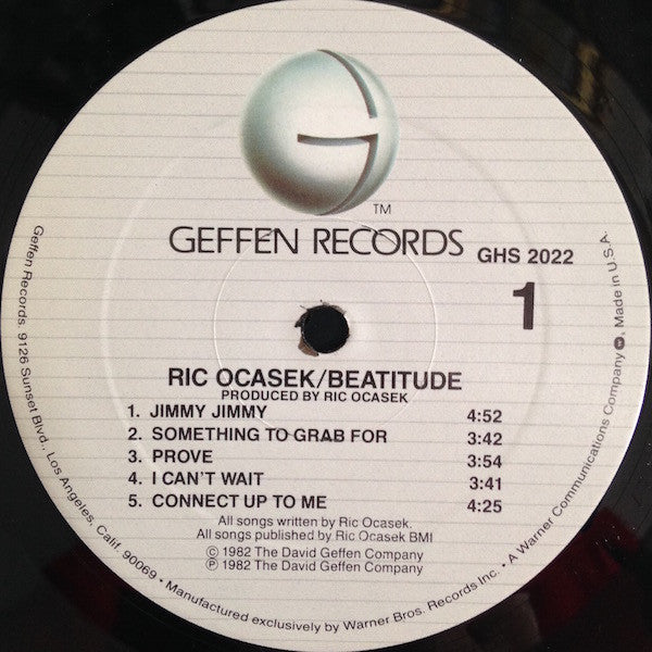 Ric Ocasek – Beatitude LP vinyl record, image 3 of 6