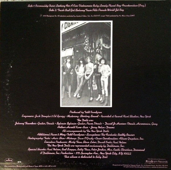 New York Dolls – New York Dolls LP vinyl record, image 2 of 4