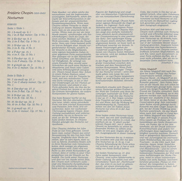 Frédéric Chopin, Nikita Magaloff – Sämtliche = Complete Nocturnes (2xLP) LP vinyl record, image 2 of 6