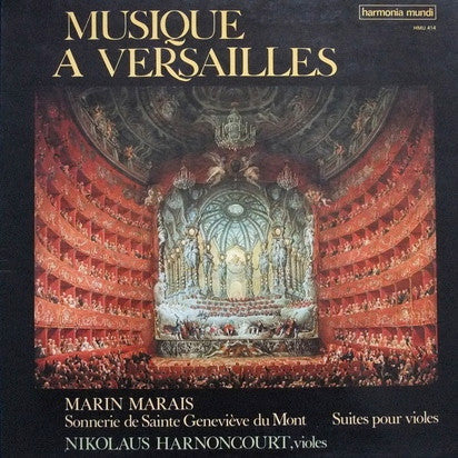 Nikolaus Harnoncourt, Marin Marais – Musique A Versailles-Marin Marais - Suites de Violes LP vinyl record, image 1 of 3