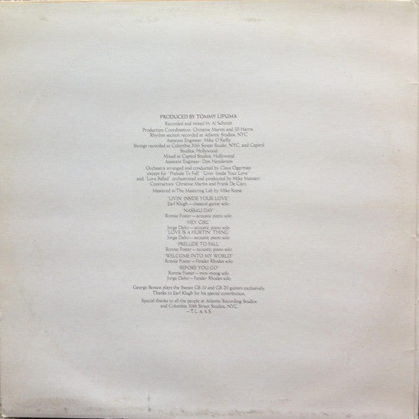 George Benson – Livin' Inside Your Love (2xLP) LP vinyl record, image 2 of 8