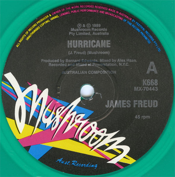 James Freud – Hurricane 7" vinyl record, image 1 of 3
