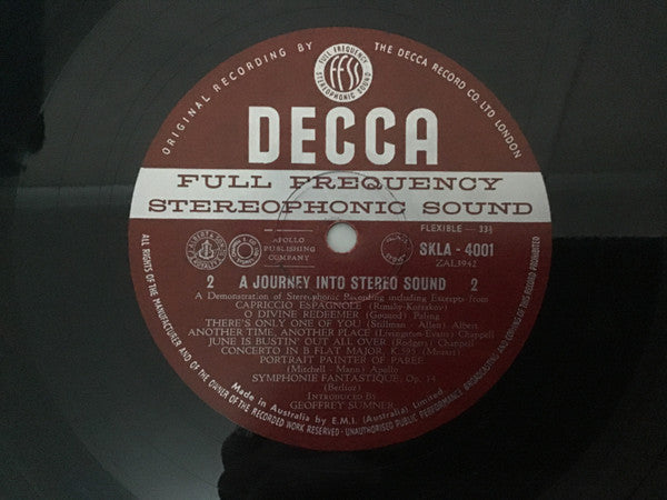 Various – A Journey Into Stereo Sound (...And Introduction To Ffss) LP vinyl record, image 4 of 4
