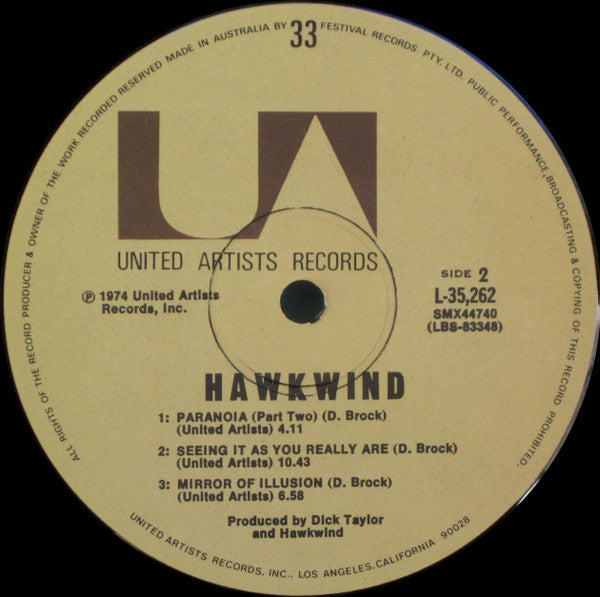Hawkwind – Hawkwind LP vinyl record, image 4 of 4