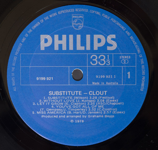 Clout – Substitute LP vinyl record, image 3 of 4