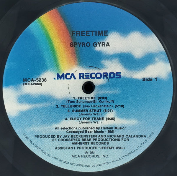 Spyro Gyra – Freetime LP vinyl record, image 3 of 6