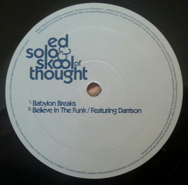 Ed Solo & Skool Of Thought – Babylon Breaks 12" vinyl record, image 3 of 3
