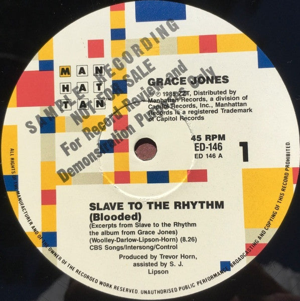 Grace Jones – Slave To The Rhythm 12" vinyl record, image 6 of 7