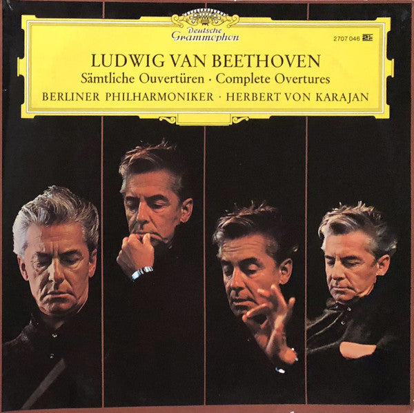 Ludwig van Beethoven, Berliner Philharmoniker, Herbert von Karajan – Sämtliche Ouvertüren · Complete Overtures (2xLP) LP vinyl record, image 1 of 8
