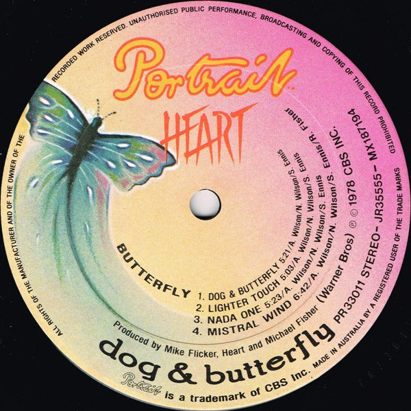 Heart – Dog & Butterfly LP vinyl record, image 4 of 6