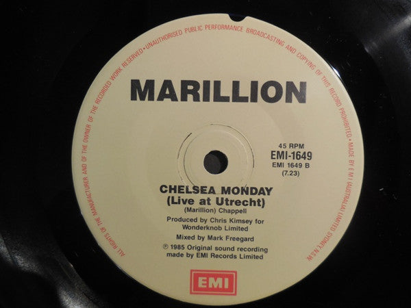 Marillion – Heart Of Lothian 7" vinyl record, image 4 of 4