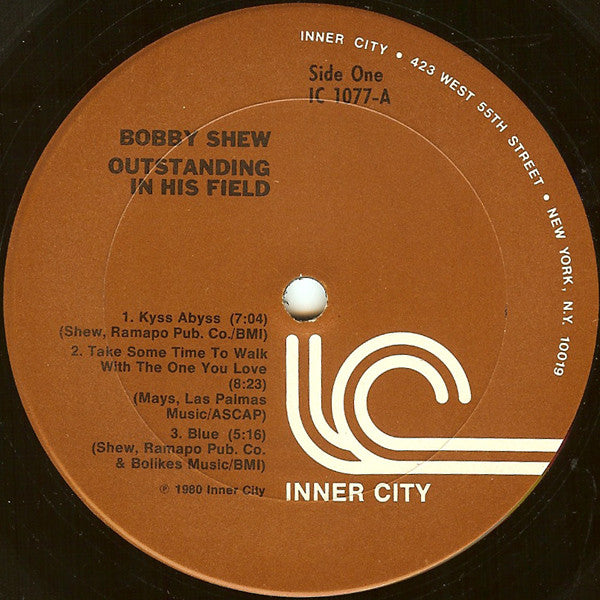 Bobby Shew – Outstanding In His Field LP vinyl record, image 3 of 4
