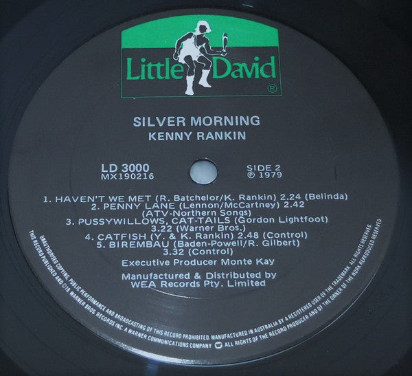 Kenny Rankin – Silver Morning LP vinyl record, image 4 of 5