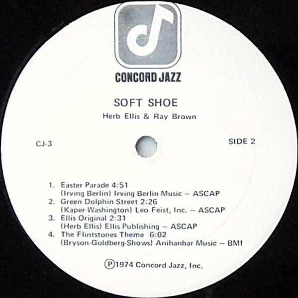 Herb Ellis, Ray Brown – Herb Ellis & Ray Brown's Soft Shoe LP vinyl record, image 4 of 4