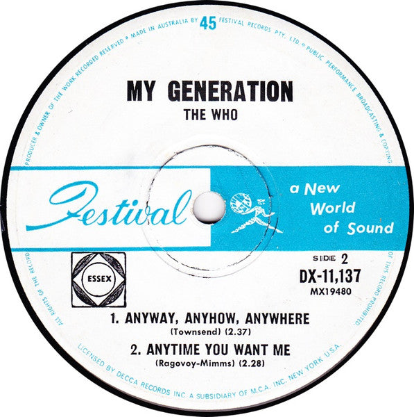The Who – My Generation 7" vinyl record, image 4 of 4