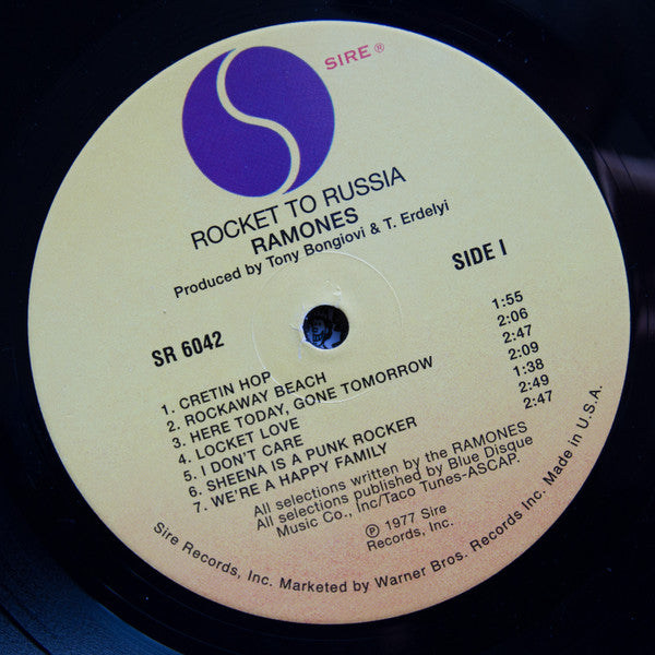 Ramones – Rocket To Russia LP vinyl record, image 3 of 4