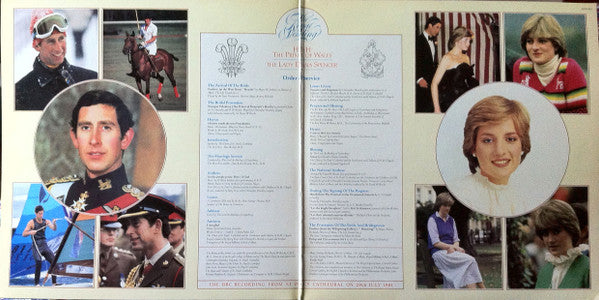 Various – The Royal Wedding Of H.R.H. The Prince Of Wales And The Lady Diana Spencer - The BBC Recording From St. Paul's Cathedral On 29th July 1981 LP vinyl record, image 2 of 4