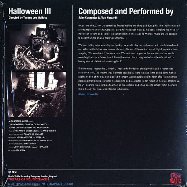 John Carpenter, Alan Howarth – Halloween III - Season Of The Witch LP vinyl record, image 2 of 5